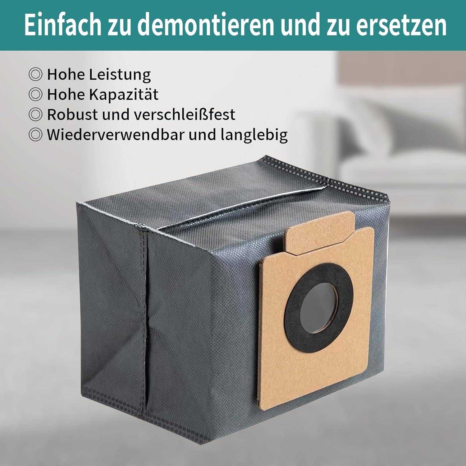 Staubbeutel des Staubsaugers Eufy X8 Pro/X10 Pro Omni austauschen