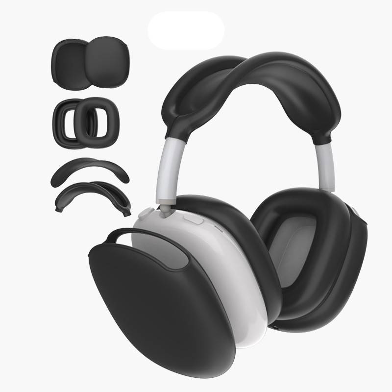 4-teilige Silikon-Schutzhülle für AirPods Max Black