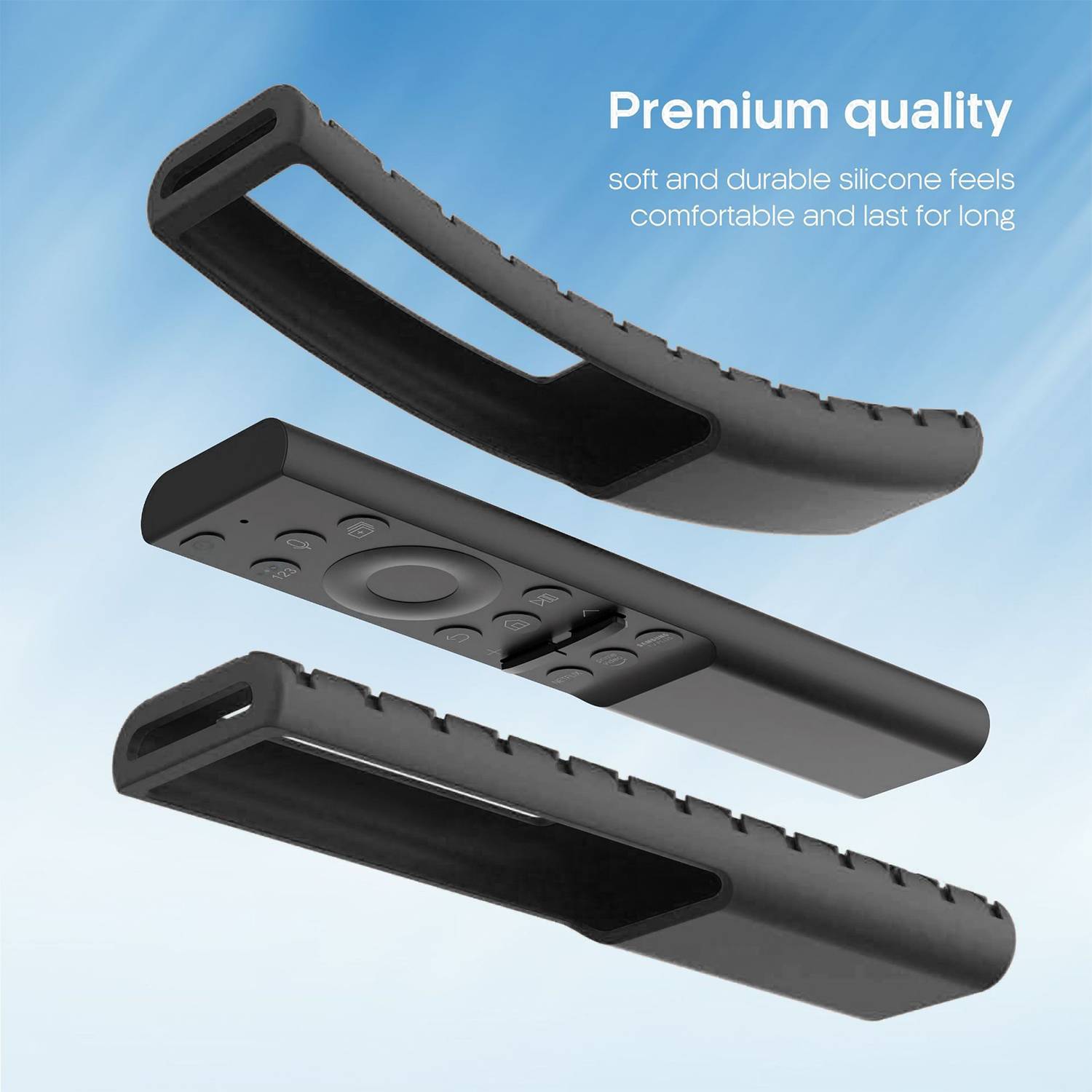 Silikonhülle für die TV-Fernbedienung der Samsung BN59-Serie Black