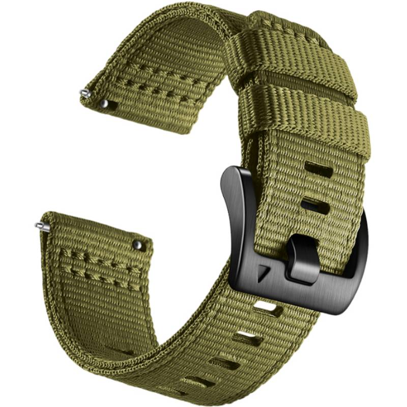 Nylon-Uhrenarmband für Garmin Forerunner 255/265/245 Smartwatch Green S