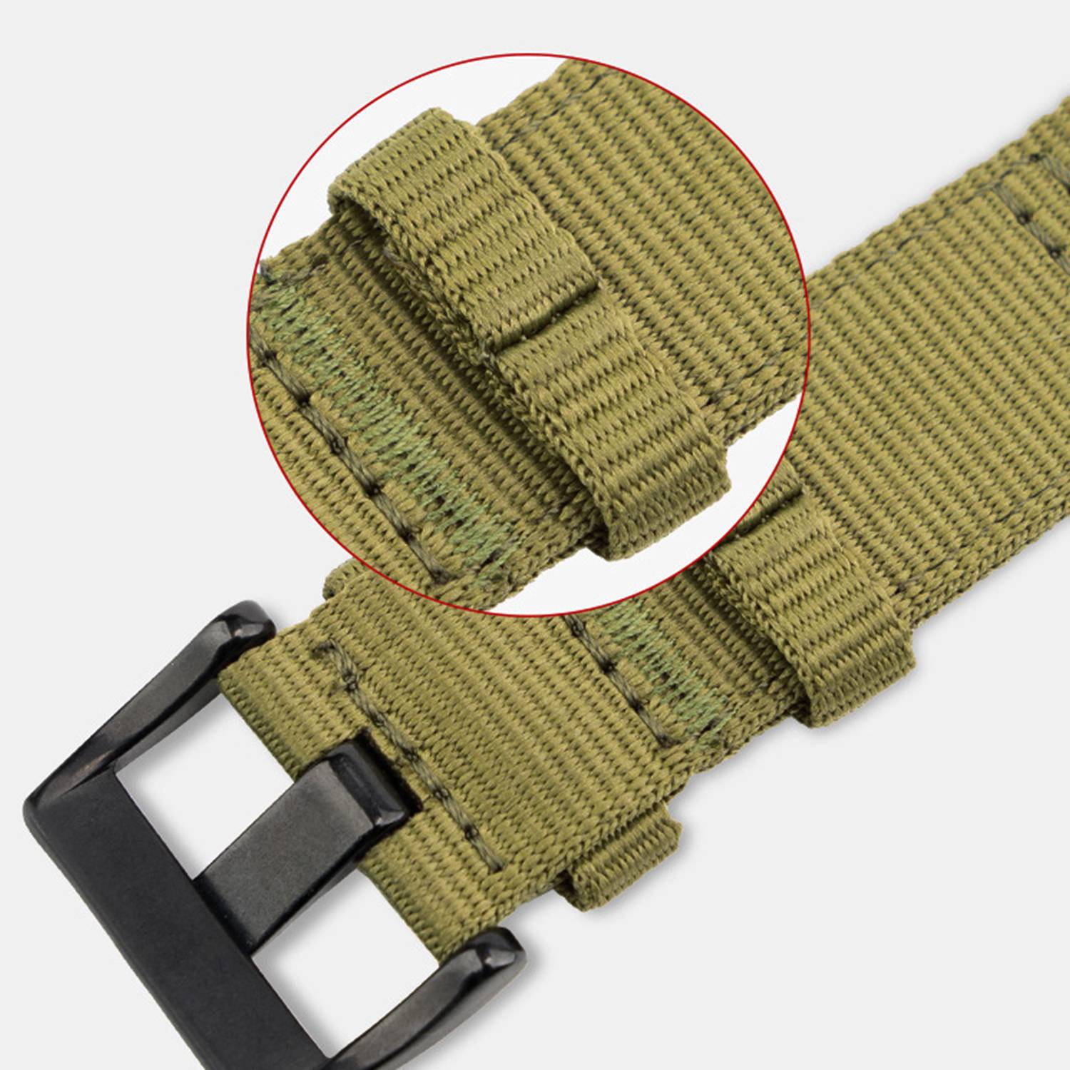 Nylon-Uhrenarmband für Garmin Forerunner 255/265/245 Smartwatch Green S