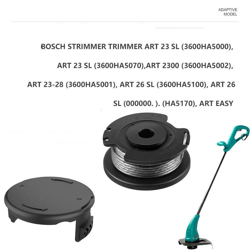 Ersatz-Spulen- und Fadenabdeckungsset für Trimmer Bosch Easy GrassCut 18-230