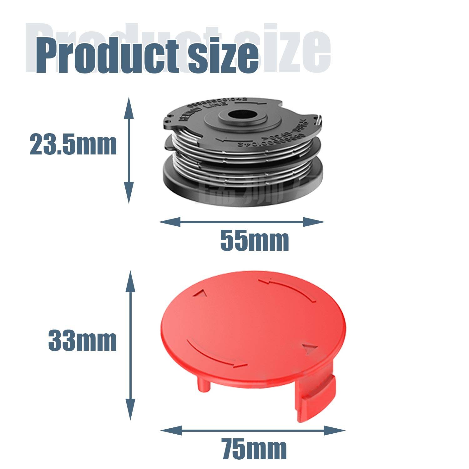 Fadenspule mit Trimmerfaden für Bosch Rasentrimmer
