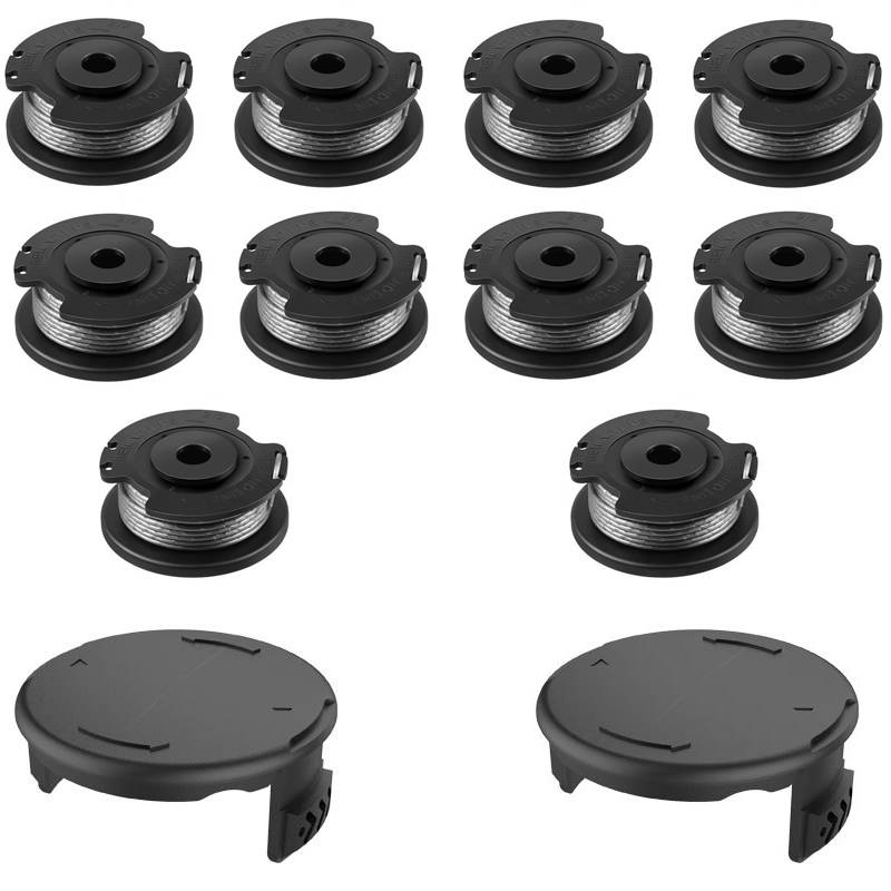 Ersatz-Spulenfaden und Abdeckungsset für Rasentrimmer von Bosch 10 Spulen