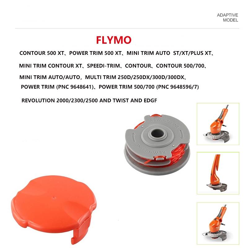 Trimmerspule und Fadenersatz für Flymo FLY021 10 Spulen
