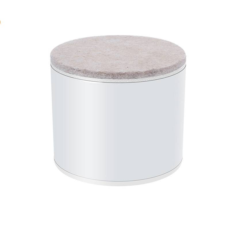 Set mit 4 runden Möbelerhöhungen aus Karbonstahl M