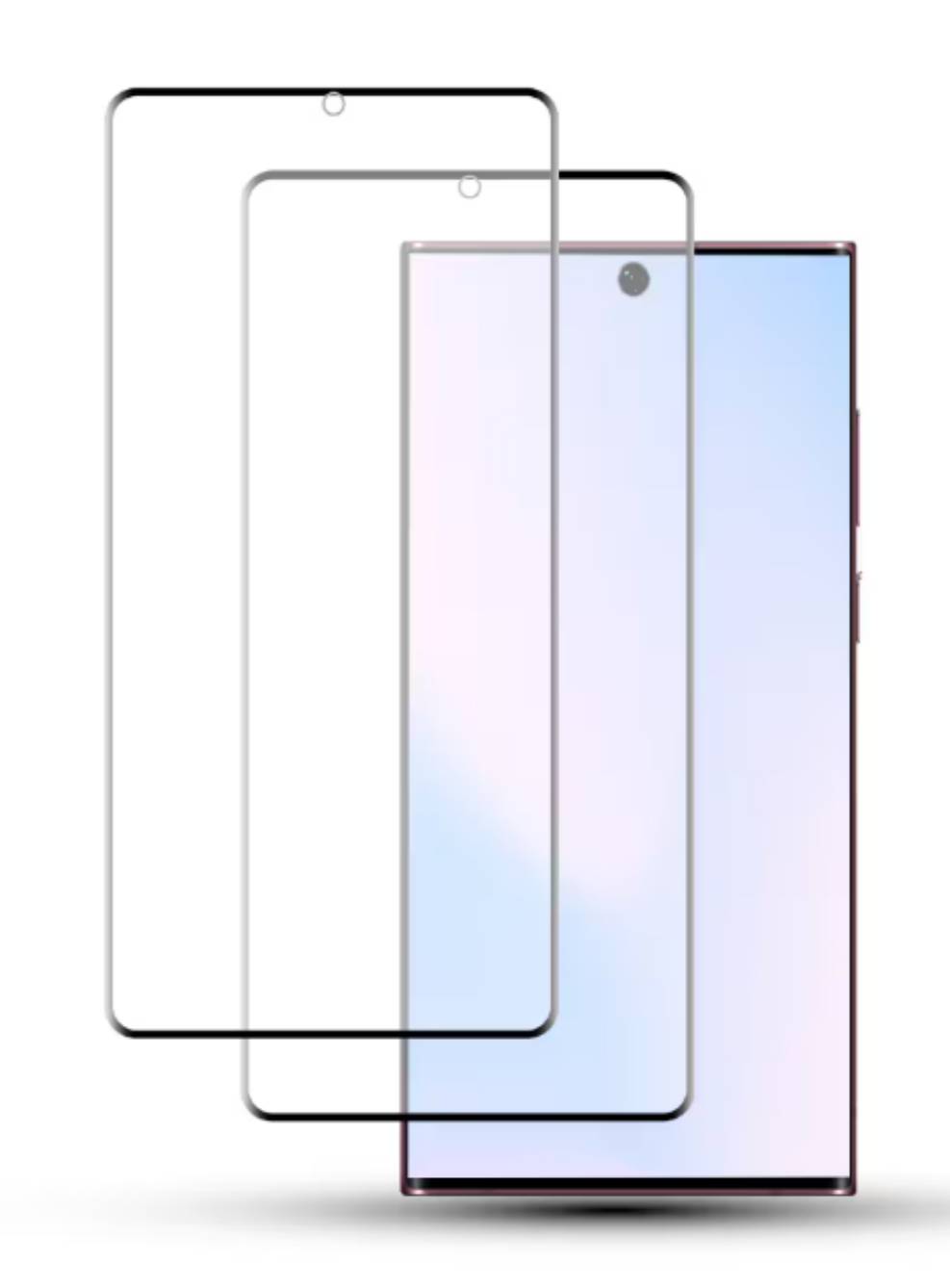 Samsung S22 Ultra 5G Displayschutzfolie aus gehärtetem Glas im 2er-Pack