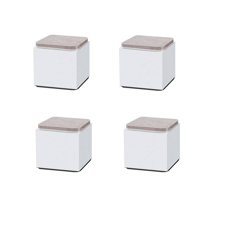 Quadratische Möbelerhöhungen aus Kohlenstoffstahl, 4er-Pack M