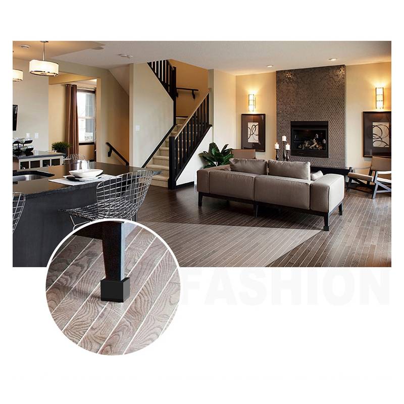 Quadratische Möbelerhöhungen aus Kohlenstoffstahl, 4er-Pack M