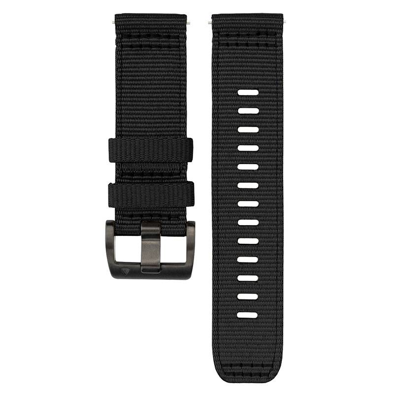 Nylon-Uhrenarmband für Garmin Forerunner 255/265/245 Smartwatch Black M