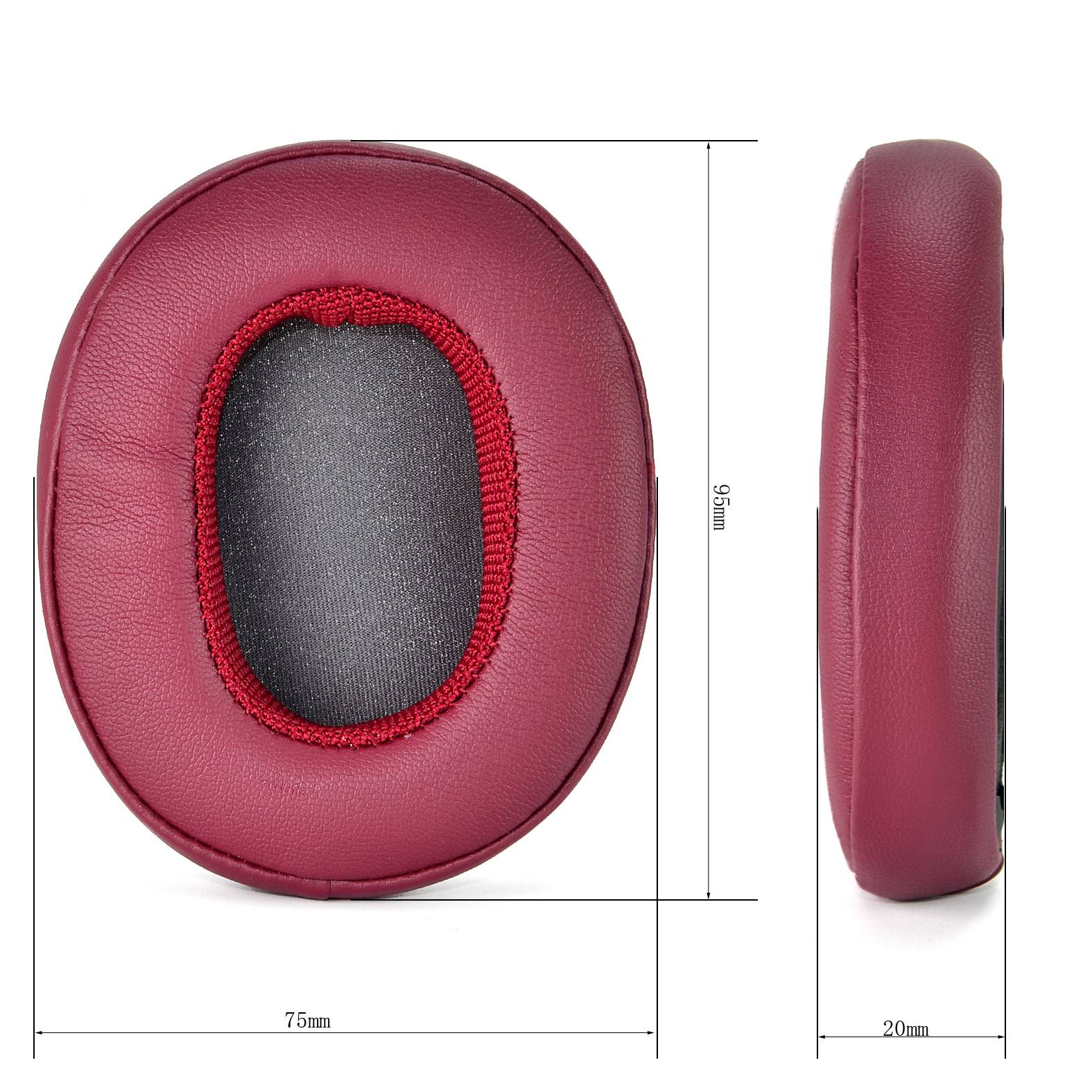 Ersatz-Ohrpolster für Skullcandy Crusher Wireless/Crusher ANC/Hesh3, 2er-Pack DarkRed