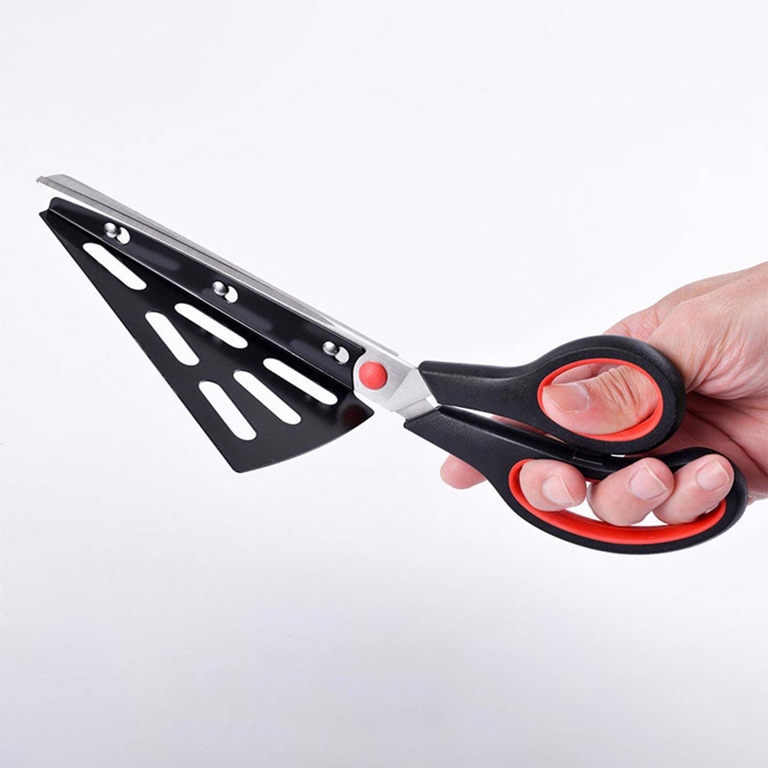 2-in-1-Pizzaschere aus Edelstahl