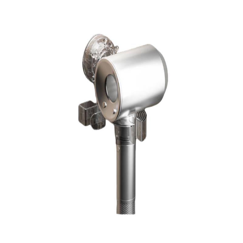 Rotierender Haartrocknerhalter mit Saugnapf Silver