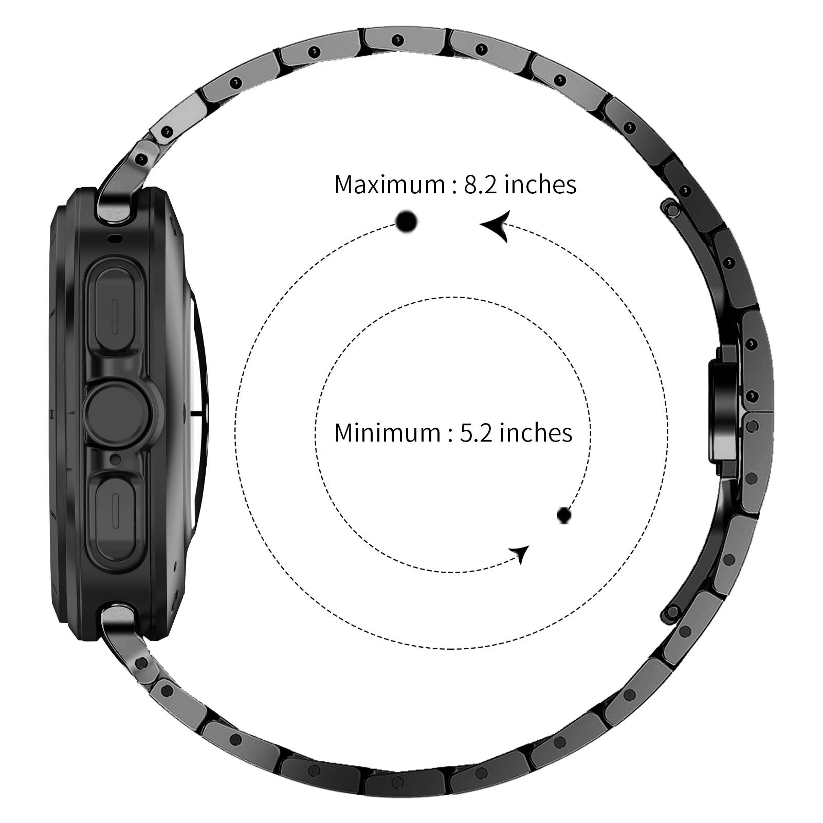 Iron Man-Uhrenarmband für Samsung Galaxy Watch Ultra 47MM Black