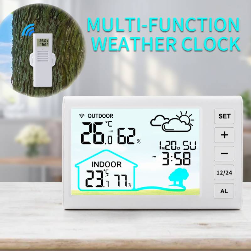 Multifunktionales drahtloses Wetterstationsdisplay
