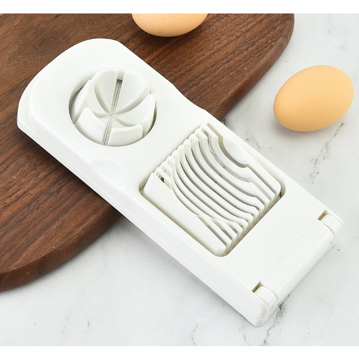 2-in-1-Eierschneider aus Edelstahl