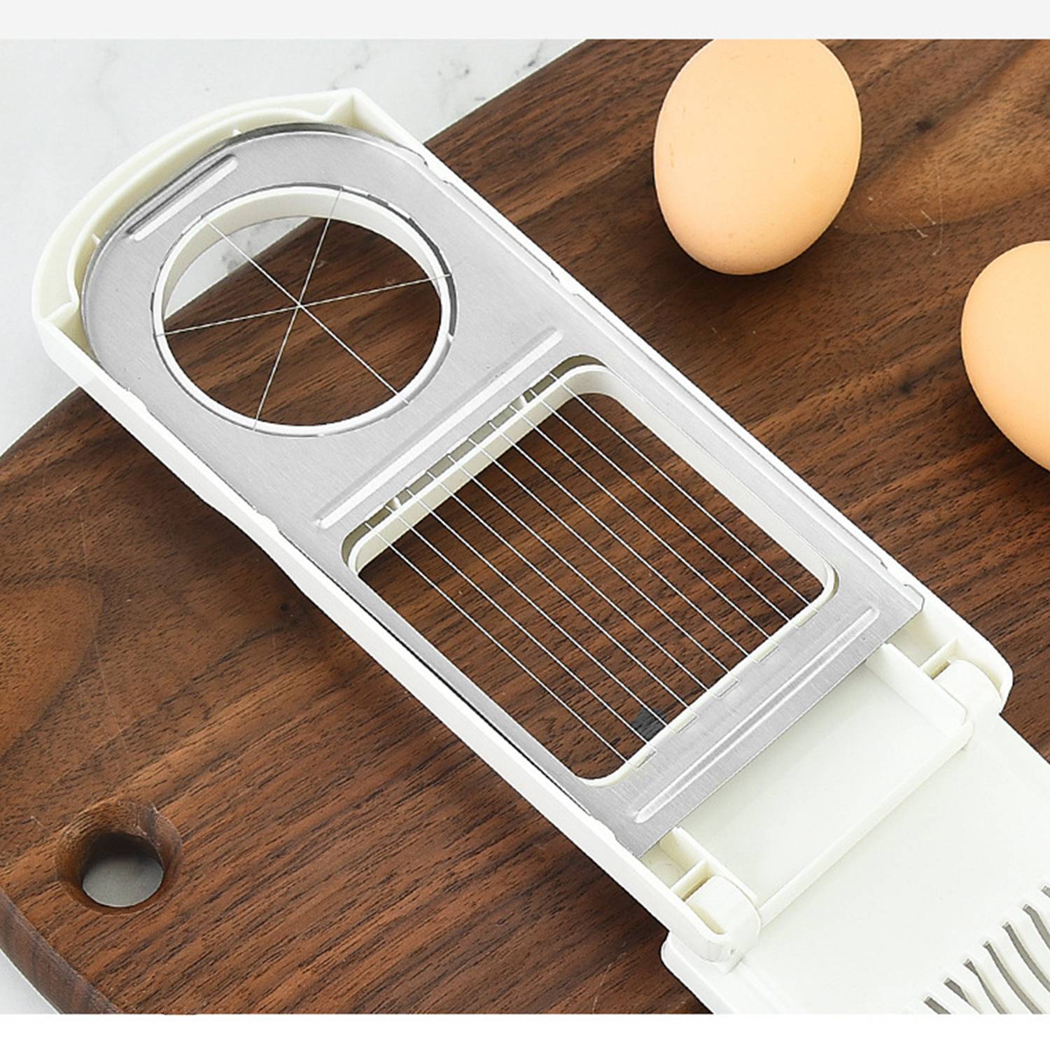 2-in-1-Eierschneider aus Edelstahl