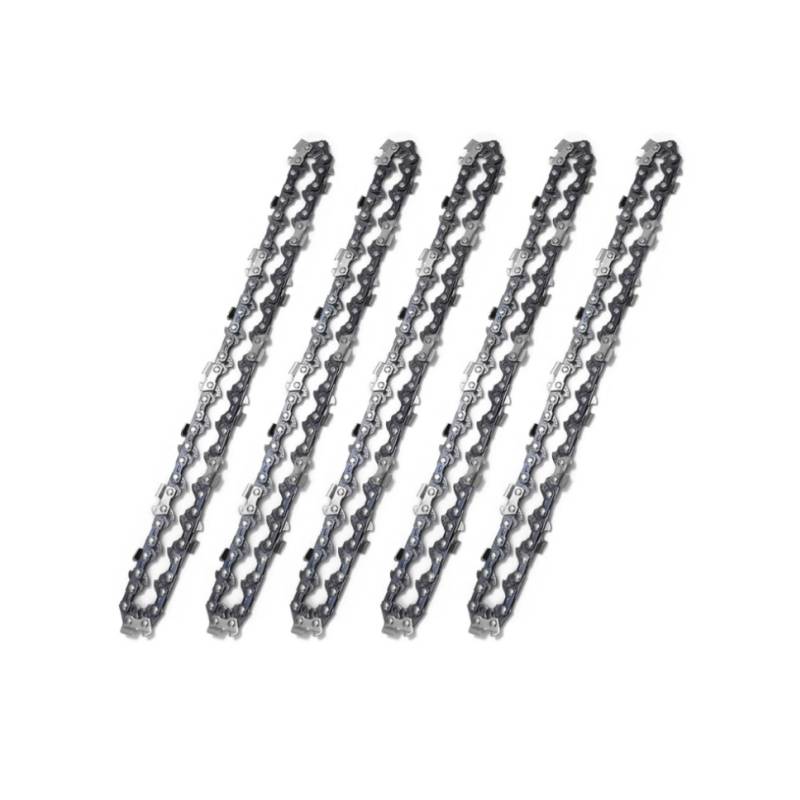 4-Zoll-Kettensägekette (28 Treibglieder, 14 Zähne), 5er-Pack