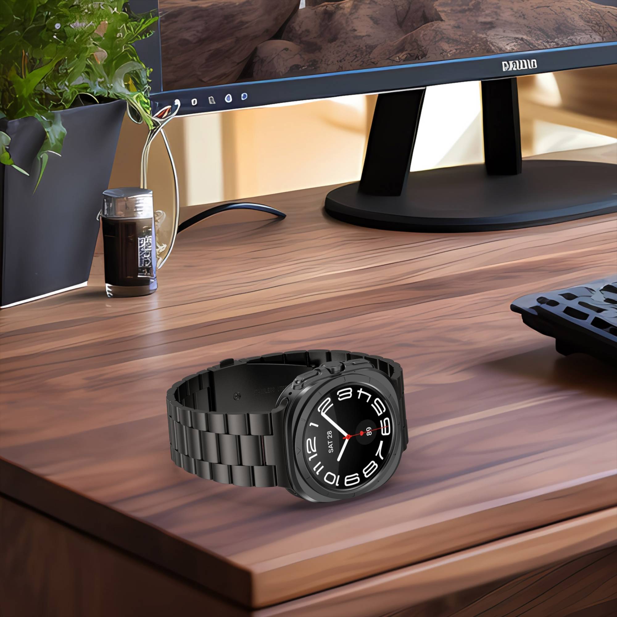 Stahlarmband für Samsung Watch Ultra 47 mm Black