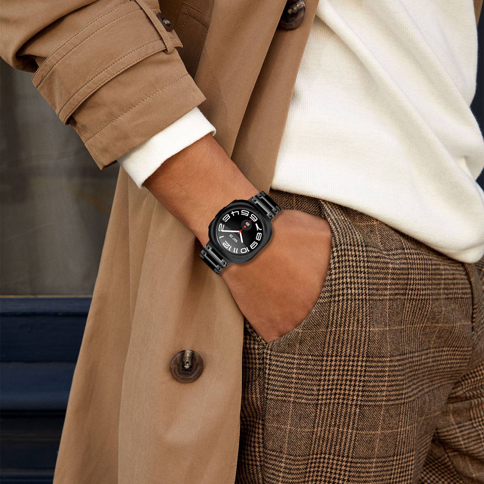 Stahlschnalle für Samsung Galaxy Watch Ultra 47MM Black