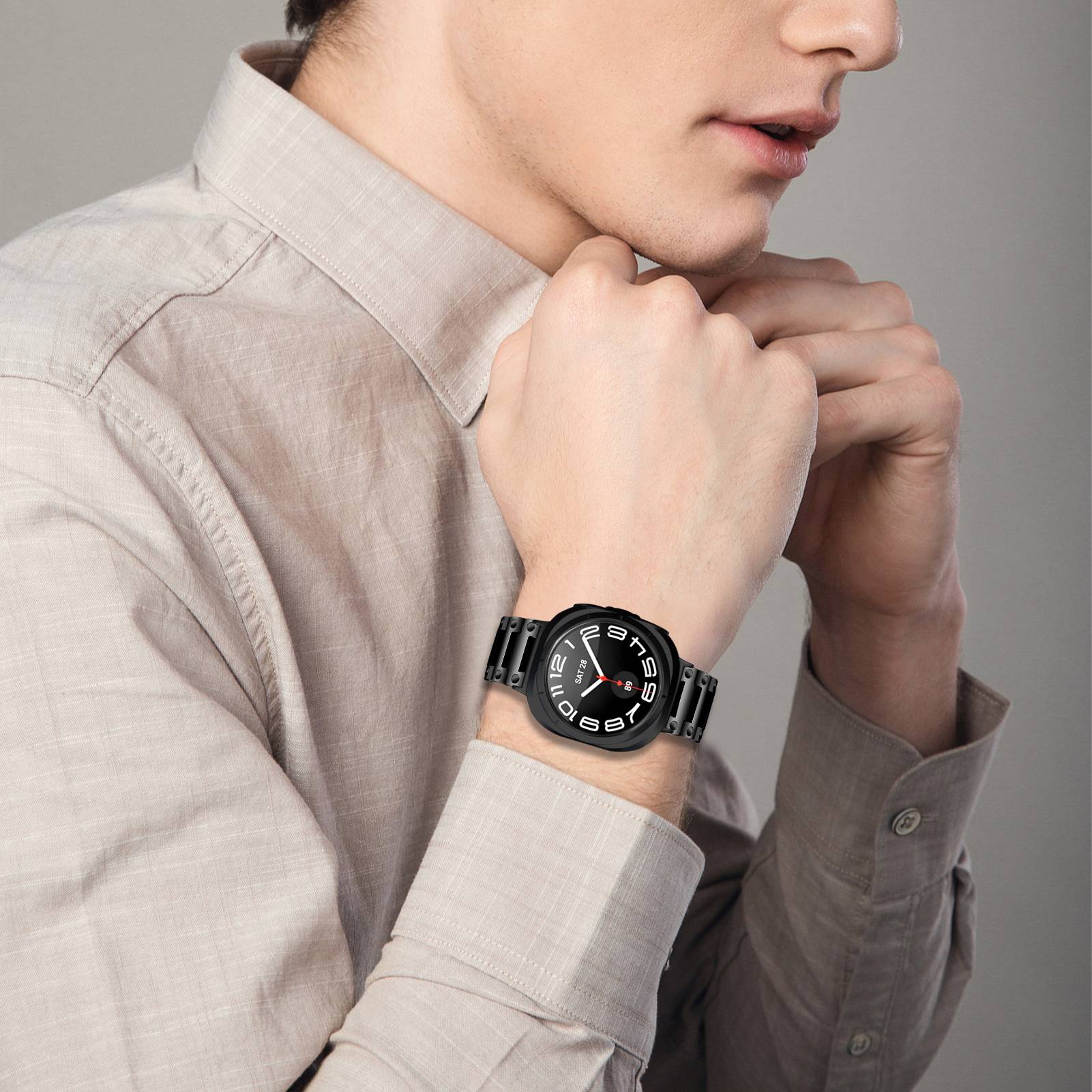 Stahlschnalle für Samsung Galaxy Watch Ultra 47MM Black