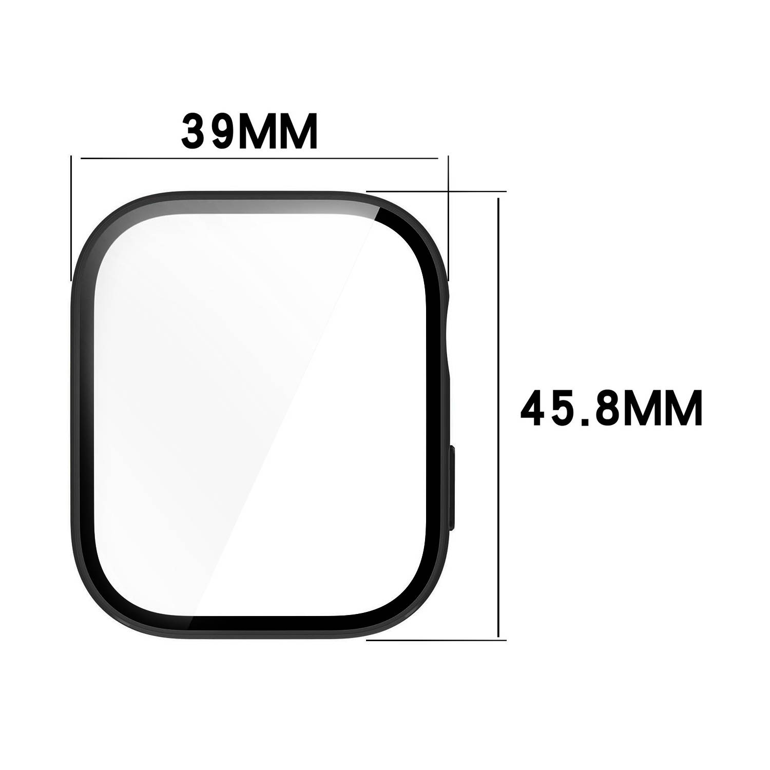 Premium-Uhrengehäuse für Huawei Fit 3 Black