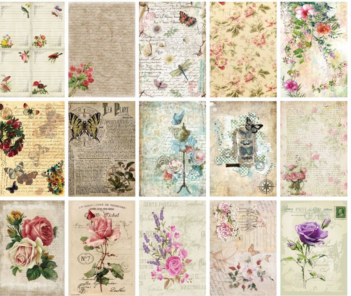 Vintage Scrapbook-Papier Modell 2