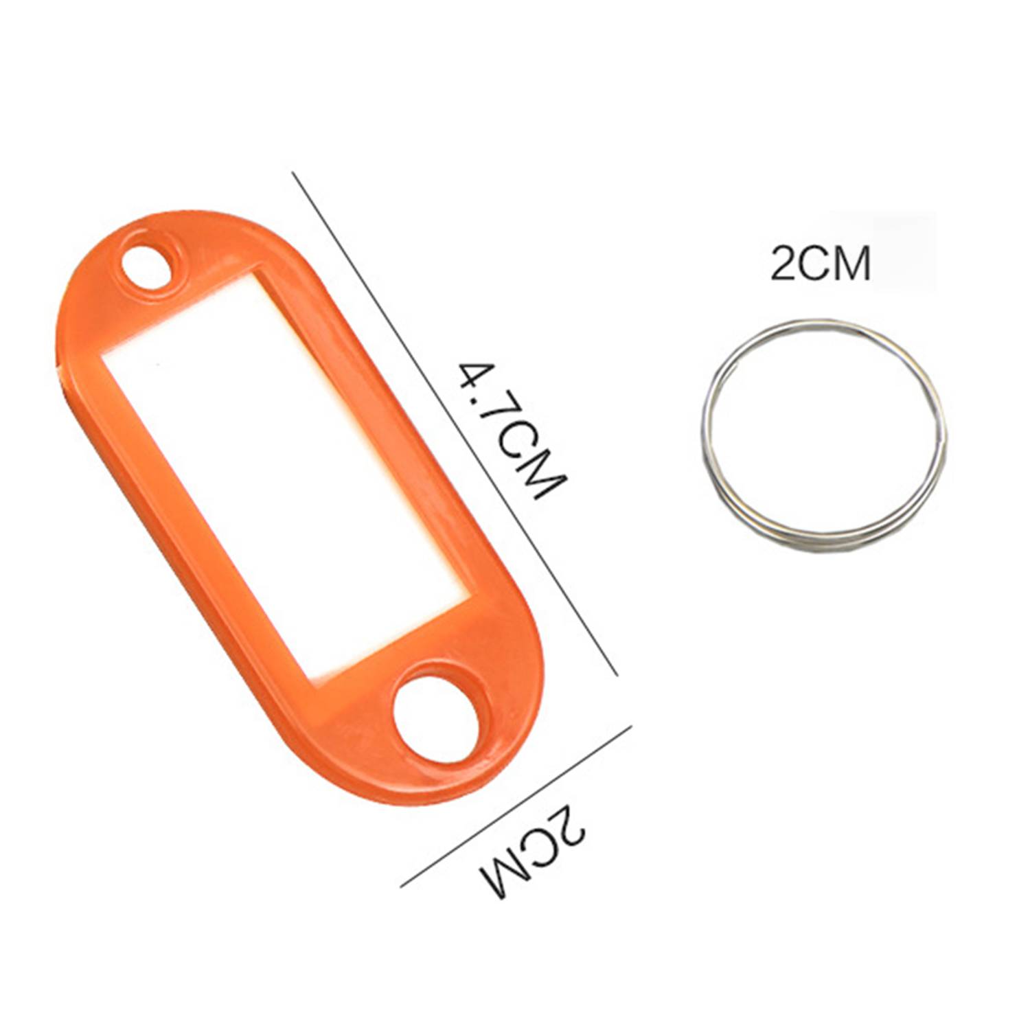 Multifunktionaler Schlüsselanhänger (50er-Pack) Orange