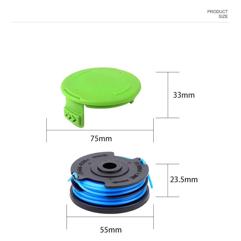 Ersatzspule und Kappe für Greenworks Trimmer
