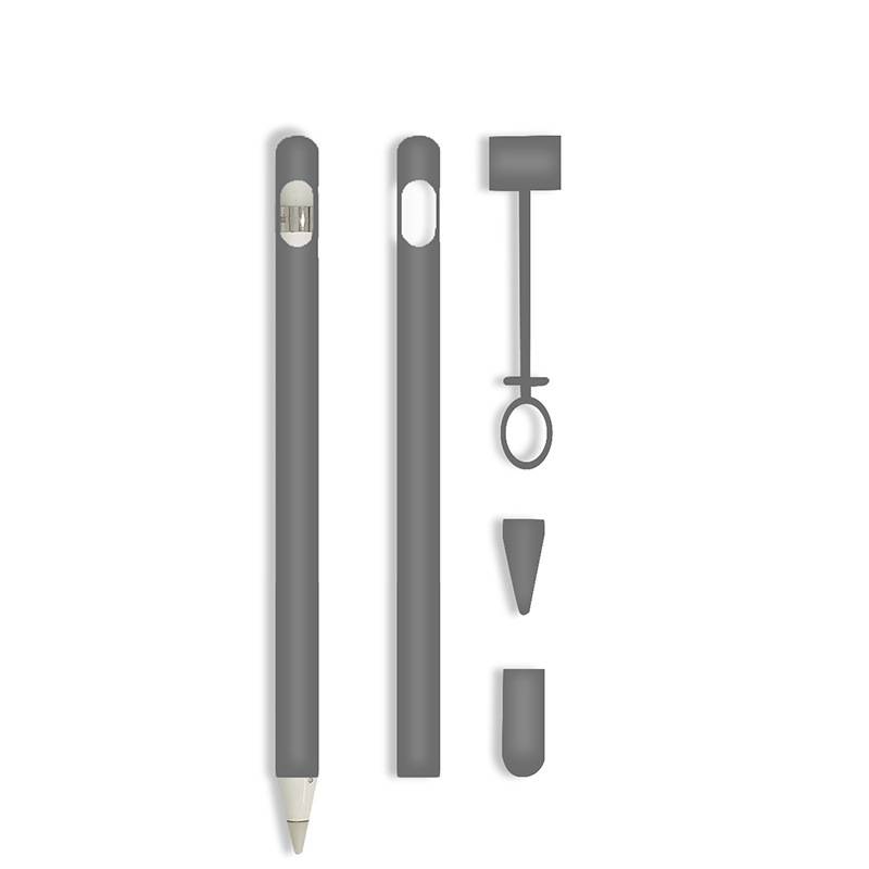 4-teiliges Silikon-Schutzhüllen-Set für Apple Pencil Grey
