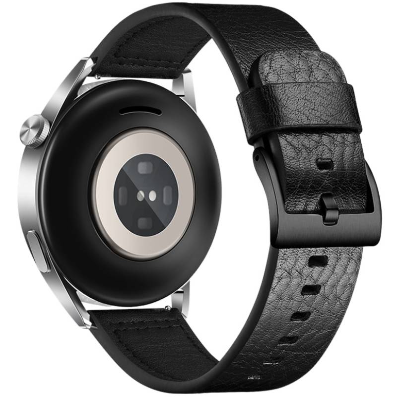 Echtes Leder Uhrenarmband 20mm für Huawei & Samsung Smartwatches Black 20 mm