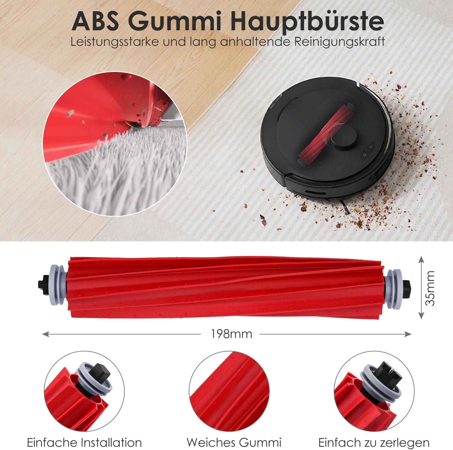 Roborock Qrevo S/Qrevo Pro/Qrevo MaxV Roboterstaubsauger Zubehör