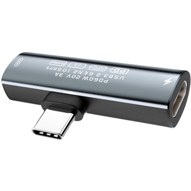 USB-C-auf-USB-C-Adapter – 60 W Schnellladung und 10 Gbit/s Datenübertragung