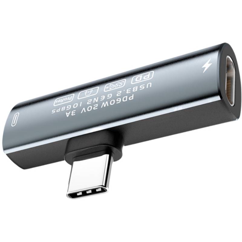 USB-C-auf-USB-C-Adapter – 60 W Schnellladung und 10 Gbit/s Datenübertragung