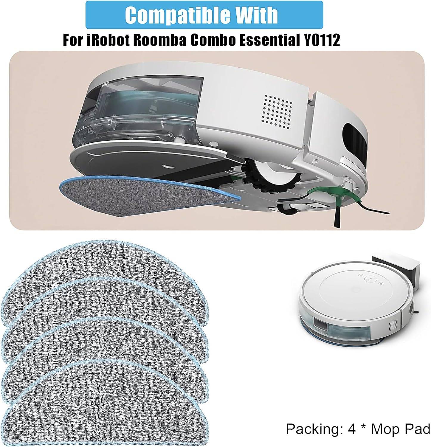 Ersatz-Wischpads für iRobot Roomba Combo Essential Y0112