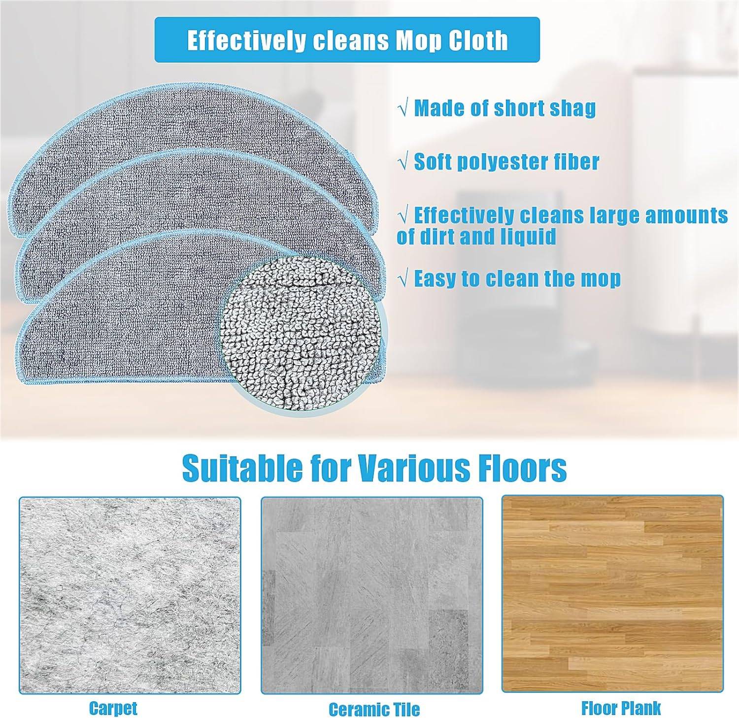 Ersatz-Wischpads für iRobot Roomba Combo Essential Y0112