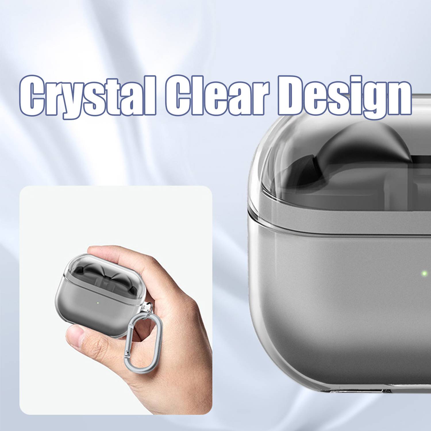 Schutzhülle für Samsung Galaxy Buds 3/Buds 3 Pro mit Karabiner