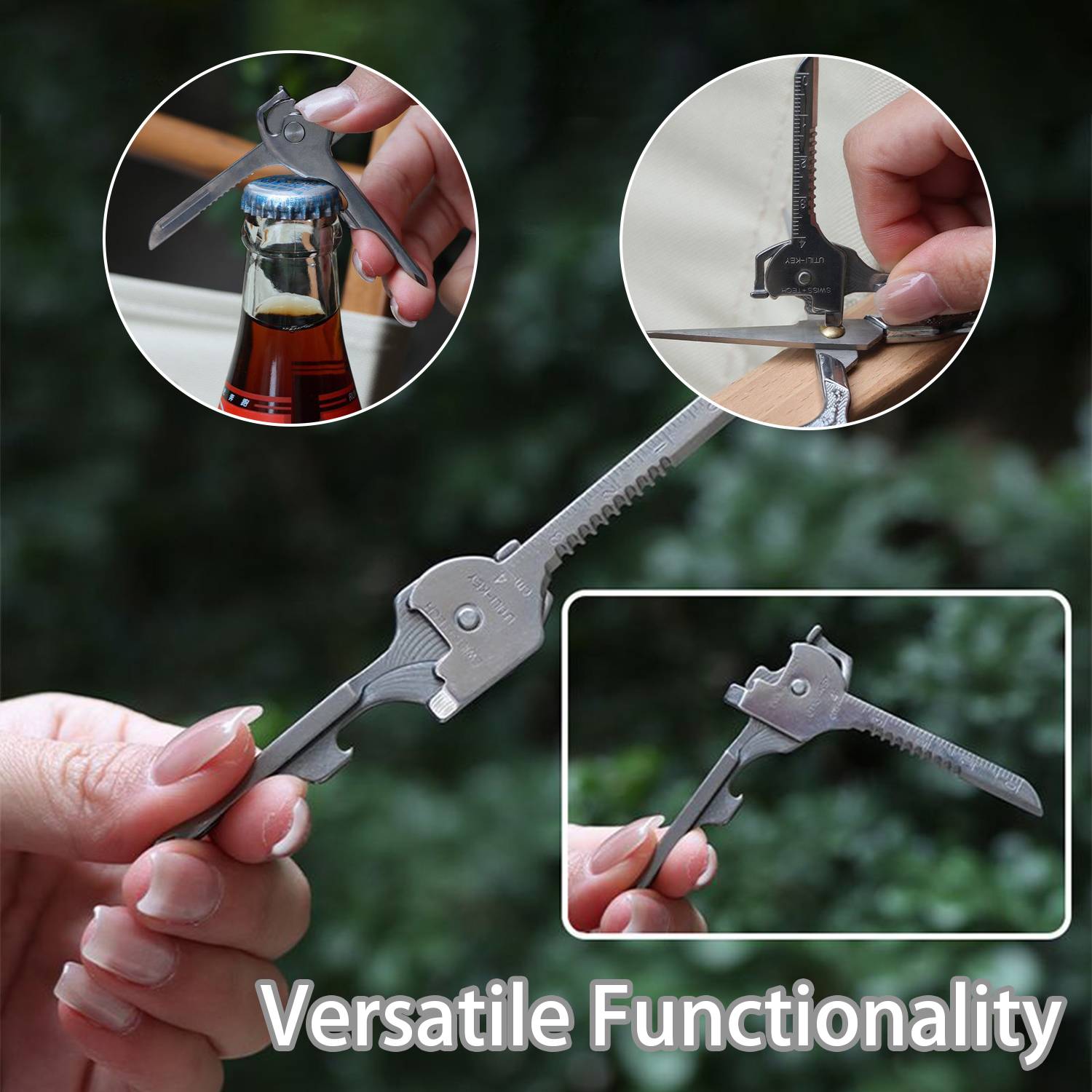 6-in-1 Multifunktions-Schlüsselanhänger