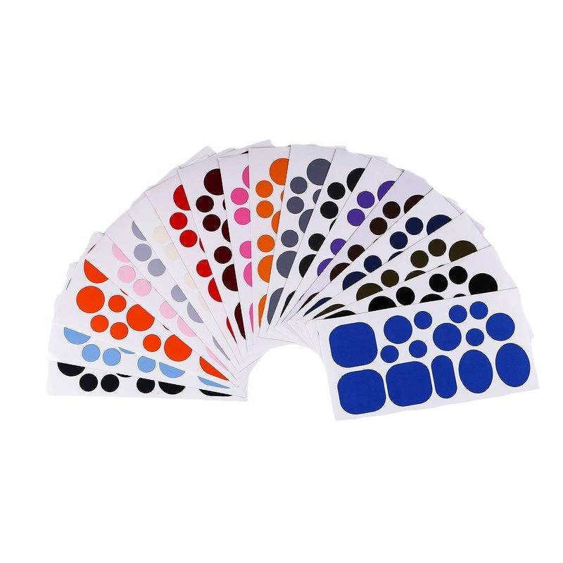 Reparaturflicken für Daunenjacken, mehrfarbig, 18er-Pack Kreistyp