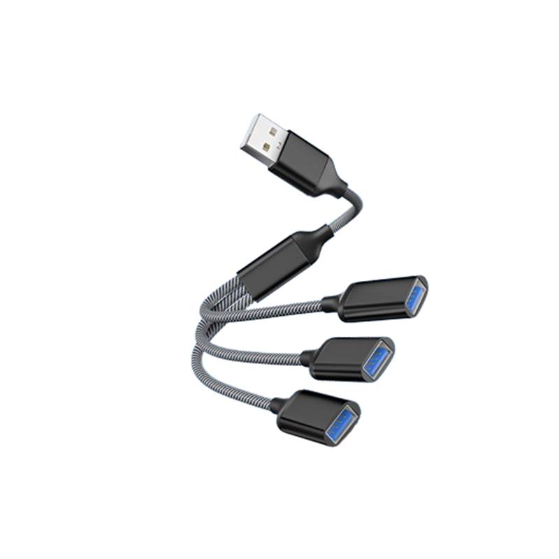 3-Port-USB-Hub-Splitter-Adapter Black