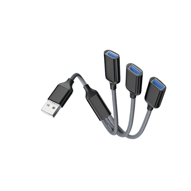 3-Port-USB-Hub-Splitter-Adapter Black