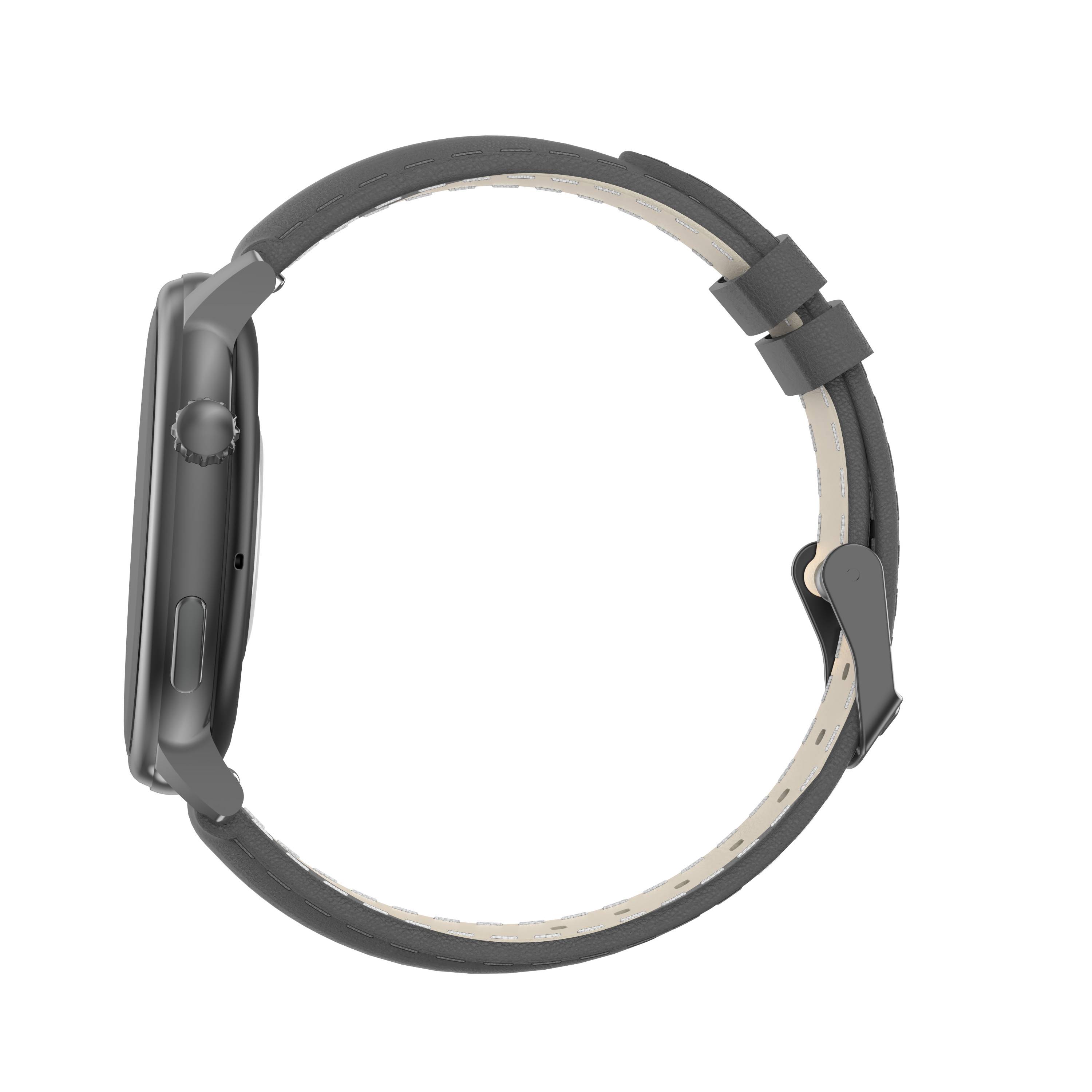 Smartwatch mit Überwachung von Herzfrequenz, Blutdruck und Blutsauerstoff Black