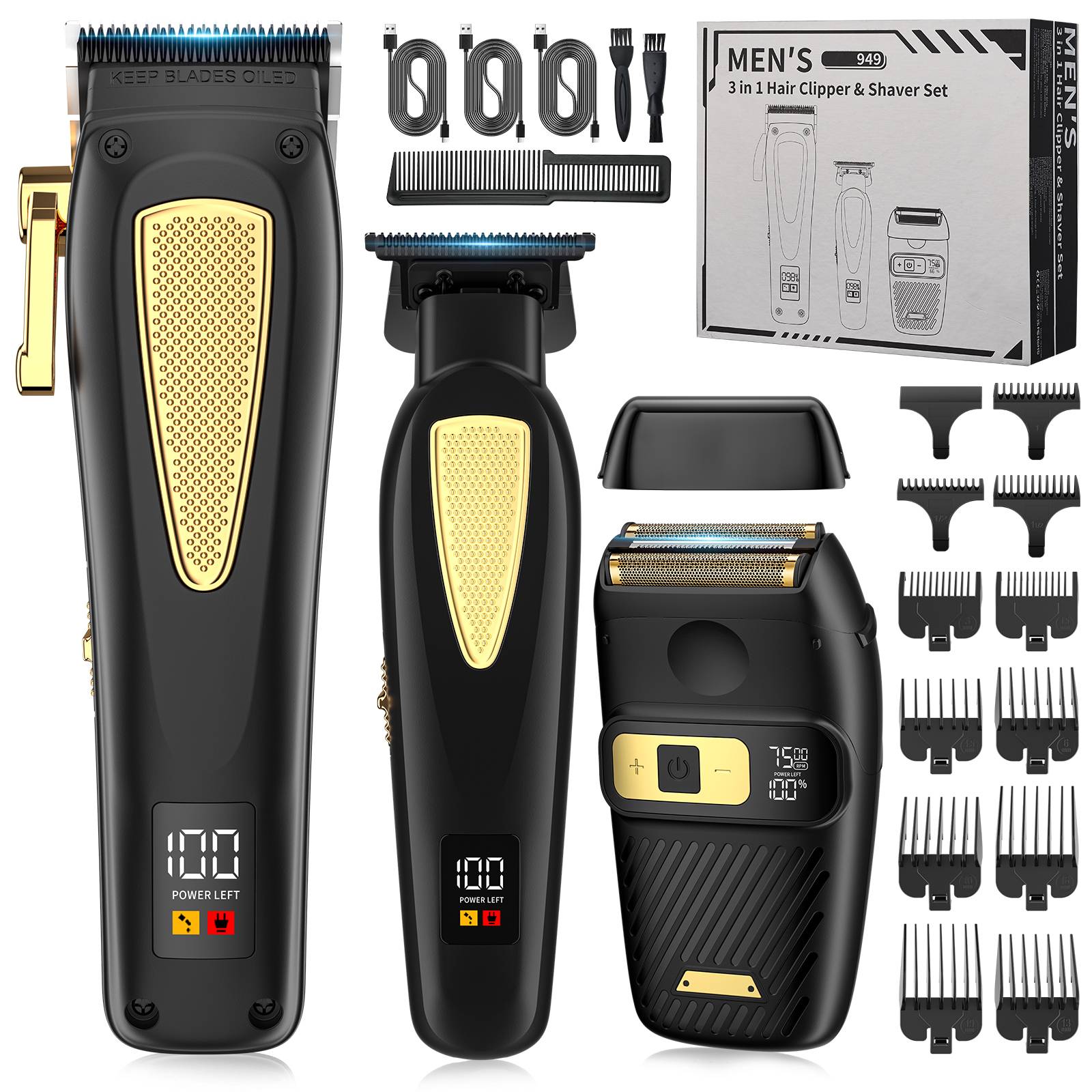 Professioneller Haarschneider, Trimmer und Rasierer