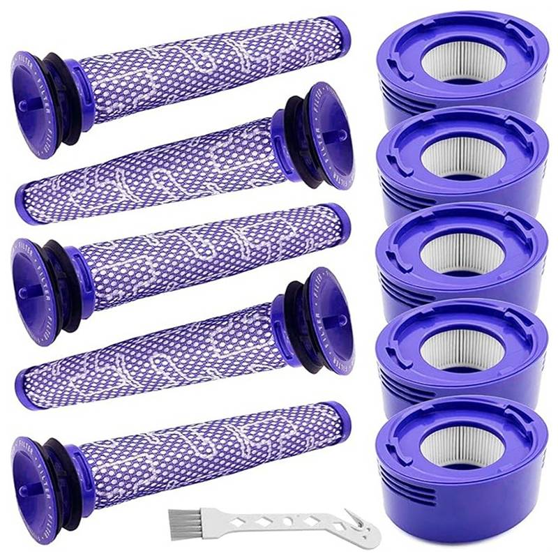 Dyson V7 V8 Staubsauger Filter Ersatzteile, 11-teiliges Set
