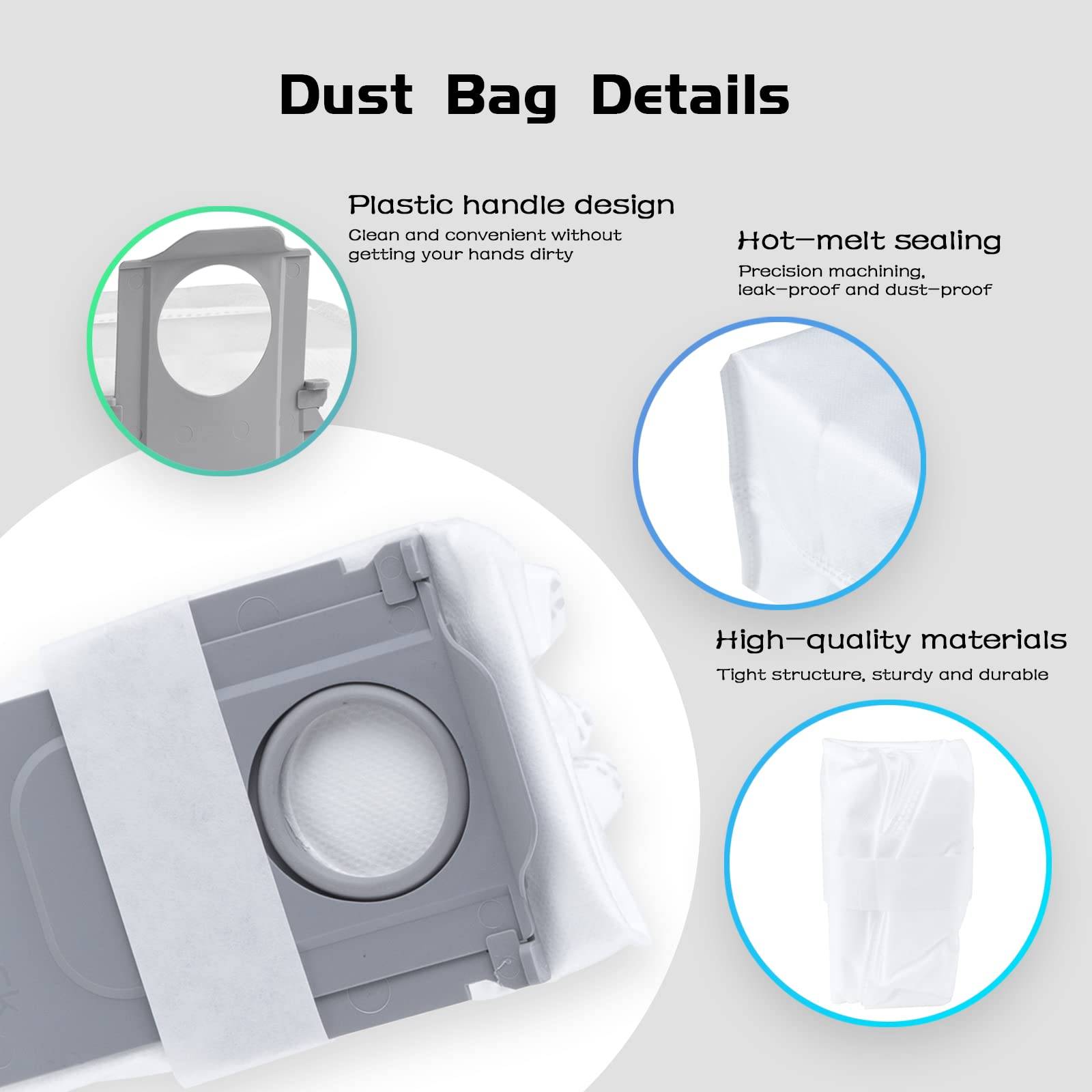 Staubsaugerbeutel 10 Stück Xiaomi Roborock S8 / S8 Pro S8+