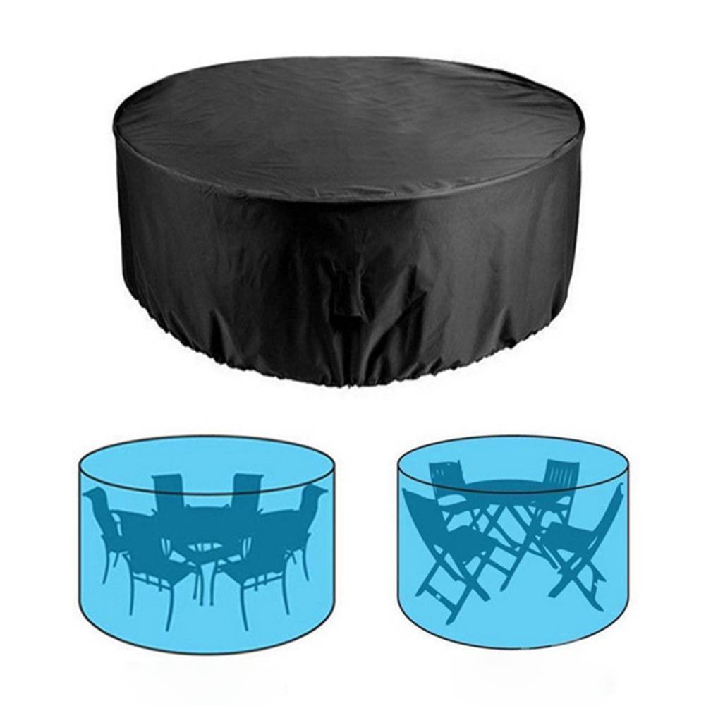 Outdoor-Möbelabdeckung aus 210D-Oxford-Gewebe – wasserdichter UV- und Windschutz für Gartenmöbel S