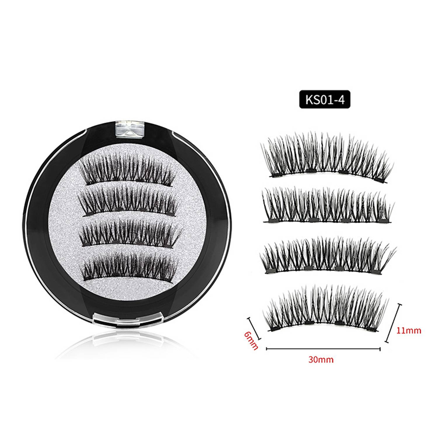 Magnetische Wimpern mit Applikator Modell 2