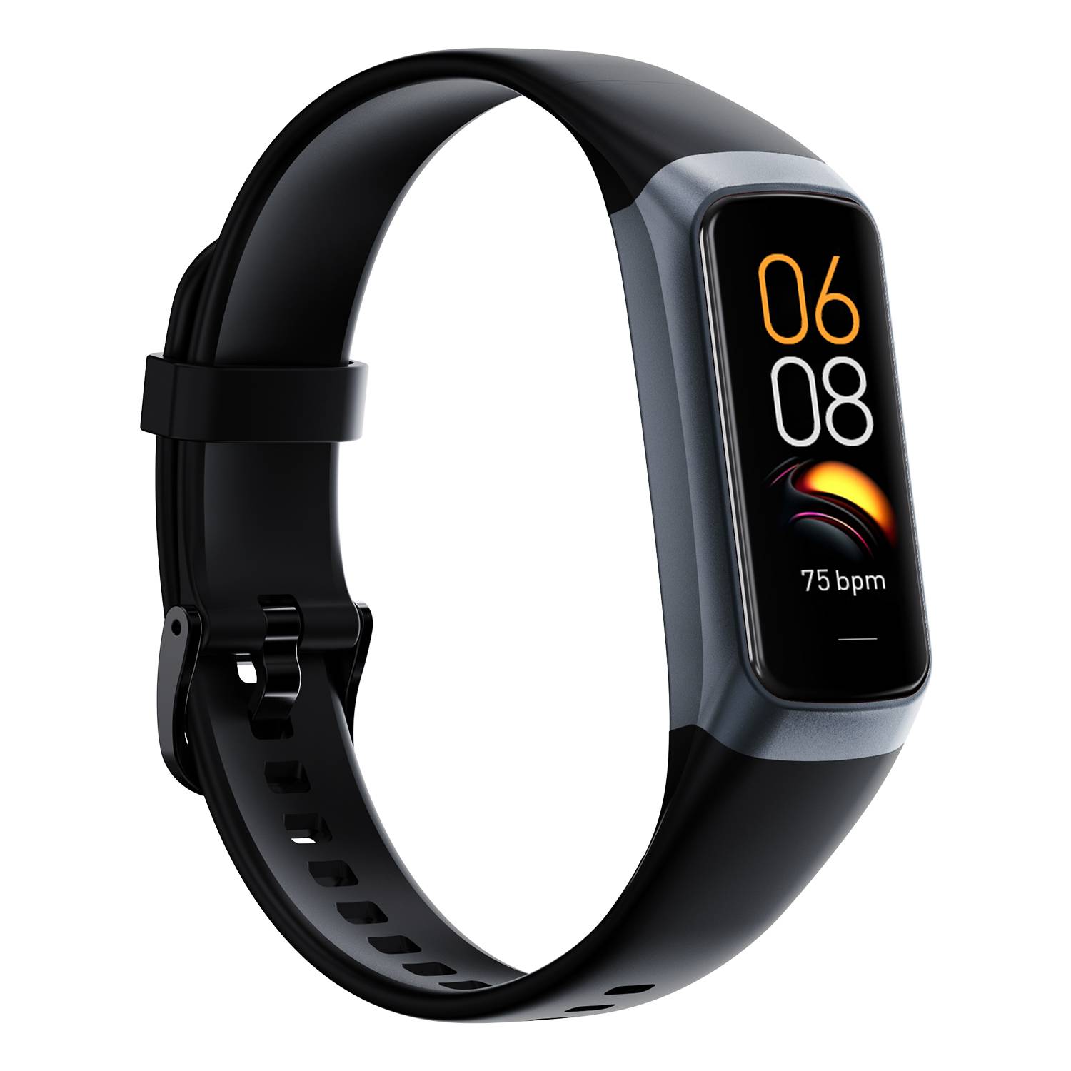 Smartwatch mit Herzfrequenz- und Blutdruckmesser Black