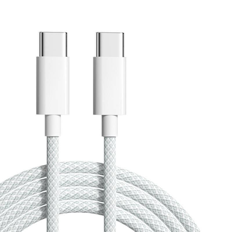 2 m USB-C-auf-C-Kabel, 2er-Pack White