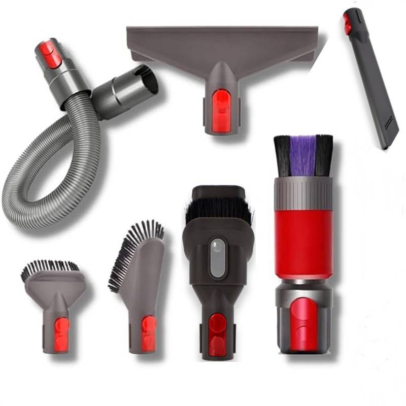 Reinigungswerkzeug für Wäschetrockner und Staubsauger für Dyson V15/V12/V11/ + flexibler Verlängerungsschlauch, Staubbürste und spurlose Staubbü